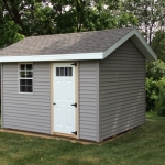 Edgerton Wi 10x12 Gable with maintenance free exterior